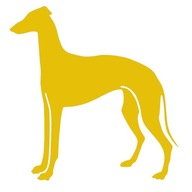 Žltý štýl 13,5 cm * 13 cm 13 * 13,5 cm Greyhound Pes Žltý štýl 13,5 cm * 13 cm 13 * 13,5 cm Greyhound Pes