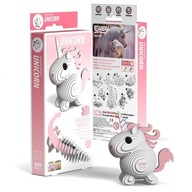 EUGY RUŽOVÝ JEDNOROŽEC. EKO 3D PUZZLE EUGY RUŽOVÝ JEDNOROŽEC. EKO 3D PUZZLE