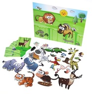 MAGNETICKÁ DOSKA PUZZLE ZVIERATKÁ 60e MAGNETICKÁ DOSKA PUZZLE ZVIERATKÁ 60e
