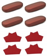 4x puzdro na okuliare Burgundsko pevné ochranné puzdro + 4x utierka Premium 4x puzdro na okuliare Burgundsko pevné ochranné puzdro + 4x utierka Premium
