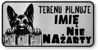 Pozor psov znak - nemecký ovčiak Pozor psov znak - nemecký ovčiak