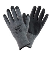 Rukavice z polybavlny a latexu, šedé a čierne, 10/XL x600 Rukavice z polybavlny a latexu, šedé a čierne, 10/XL x600
