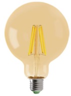 LED žiarovka E27 8W Filament G125 teplá biela