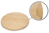 Drevená okrúhla doska na pizzu syr a mäso 35 cm Drevená okrúhla doska na pizzu syr a mäso 35 cm