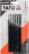 SADA TEPOVACÍCH BLOKOV YATO 6 PRVKOV. 150MM 1,5-8MM YT-47121 SADA TEPOVACÍCH BLOKOV YATO 6 PRVKOV. 150MM 1,5-8MM YT-47121