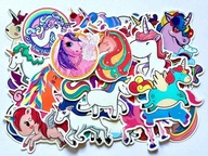 Vodotesné samolepky na notebook MIX UNICORNS 50 ks Vodotesné samolepky na notebook MIX UNICORNS 50 ks