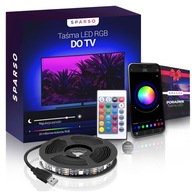 USB LED pásik pre TV RGB 4M LED diódy pre TV Podsvietenie APLIKÁCIA NA DIAĽKU USB LED pásik pre TV RGB 4M LED diódy pre TV Podsvietenie APLIKÁCIA NA DIAĽKU