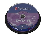 VERBATIM DVD + R 16x 4,7 GB 10P CB 43498