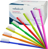Jednorazové zubné kefky s pastou WELLSABRUSH 100 ks Jednorazové zubné kefky s pastou WELLSABRUSH 100 ks