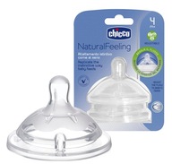 CHICCO NATURAL FEELING cumlík na fľašu 4m+ 2 ks CHICCO NATURAL FEELING cumlík na fľašu 4m+ 2 ks