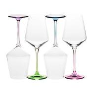 Farebné poháre na víno Avant-Garde DECO KROSNO 4ks 450ml univerzálne