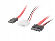 Kábel pre disk SATA-SATA SLIMLINE, napájanie molex Kábel pre disk SATA-SATA SLIMLINE, napájanie molex