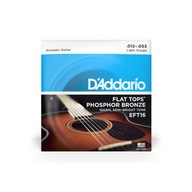 D'Addario EFT16 struny (12-53) Struny pre akustickú gitaru, ploché dosky