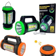 LED+COB POWERBANK Solárna kempingová baterka 800lm LED+COB POWERBANK Solárna kempingová baterka 800lm
