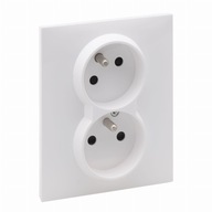 SUNO Dvojzásuvka 2x2P+Z BIELA (721182) SUNO Dvojzásuvka 2x2P+Z BIELA (721182)
