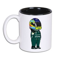FERNANDO ALONSO ASTON MARTIN F1 FORMULA 1 hrnček FERNANDO ALONSO ASTON MARTIN F1 FORMULA 1 hrnček