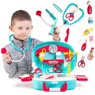 MALÝ DOKTOR Lekárska súprava v kufríku + stetoskop MALÝ DOKTOR Lekárska súprava v kufríku + stetoskop