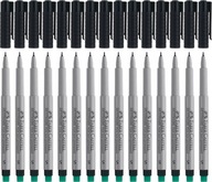 Zmazateľný fix Faber-Castell S čierny tenký x15