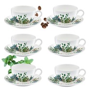 ŠÁLKY NA KÁVU A ČAJ ESPRESSO BIELY PRE 6 OSÔB SÚPRAVA PORCELÁNU ŠÁLKY NA KÁVU A ČAJ ESPRESSO BIELY PRE 6 OSÔB SÚPRAVA PORCELÁNU
