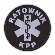 Reflexný znak RATOWNIK KPP na suchý zips, 8,5 cm Reflexný znak RATOWNIK KPP na suchý zips, 8,5 cm