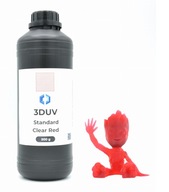 Živica - 3DUV Standard Clear Red červená - 0,5 kg