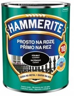 Farba na hrdzu Hammerite POLOMATNÁ ČIERNA 2,5L Farba na hrdzu Hammerite POLOMATNÁ ČIERNA 2,5L