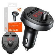MCDODO NABÍJAČKA DO AUTO S FM VYSIELAČOM BLUETOOTH 4.2 2X USB TYP A MCDODO NABÍJAČKA DO AUTO S FM VYSIELAČOM BLUETOOTH 4.2 2X USB TYP A