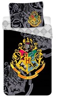 Harry Potter Obliečky Čierna Sivá obliečka na vankúš 140x200 100% BAVLNA VÝPREDAJ