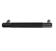 Moderná ryhovaná nábytková úchytka, mosadz, čierna, loft, 242 / 224 mm Moderná ryhovaná nábytková úchytka, mosadz, čierna, loft, 242 / 224 mm