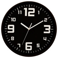 okrúhle PLASTOVÉ NÁstenné HODINY ČIERNA 30 CM okrúhle PLASTOVÉ NÁstenné HODINY ČIERNA 30 CM