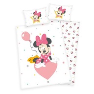 Obliečky Mini Mouse biela ružová HERDING 100x135 Obliečky Mini Mouse biela ružová HERDING 100x135