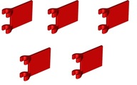 LEGO FLAG 2X2 HÁK ČERVENÝ 6011814 2335 -5 KS