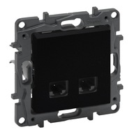 LEGRAND NILOE STEP ZÁSUVKA 2xRJ45 6 UTP ČIERNA LEGRAND NILOE STEP ZÁSUVKA 2xRJ45 6 UTP ČIERNA