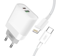 Rýchlonabíjacia kocka pre iPhone USB-C PD 20W Lightning kábel Rýchlonabíjacia kocka pre iPhone USB-C PD 20W Lightning kábel
