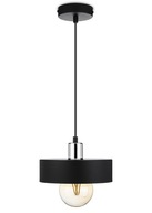 Štýlové stropné svietidlo Loft Black and silver 20 cm