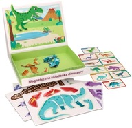 MAGNETICKÉ PUZZLE DINOSAURS ADAM TOYS PUZZZLE CARDS BOX MAGNETICKÉ PUZZLE DINOSAURS ADAM TOYS PUZZZLE CARDS BOX