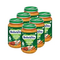 BoboVita Večera, guláš s morčacím mäsom a paradajkami, SET 6x190g BoboVita Večera, guláš s morčacím mäsom a paradajkami, SET 6x190g