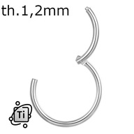 TITÁNOVÁ NÁUŠNICE CLICKER PRSTEŇ 1,2/10 mm TITÁNOVÁ NÁUŠNICE CLICKER PRSTEŇ 1,2/10 mm