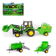 3260 Traktor s nakladačom pre deti + 3 PRÍVESY
