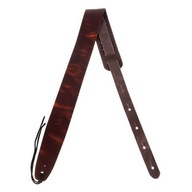 Hnedý kožený remienok na akustickú elektrickú gitaru Hnedý kožený remienok na akustickú elektrickú gitaru