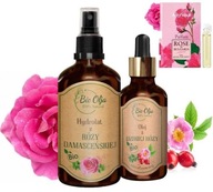 RUŽOVÝ OLEJ OMLADZUJÚCI ELIXÍR + HYDROLAT DAMASCENCE + PARFUM RUŽOVÝ OLEJ OMLADZUJÚCI ELIXÍR + HYDROLAT DAMASCENCE + PARFUM