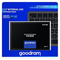 GOODRAM CX400 Gen. 2 SSD disk 2,5″ 512 GB SATA III