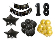NARODENINOVÝ SET S BALÓNMI 18. NARODENINOVÁ DEKORÁCIA NARODENINOVÝ SET S BALÓNMI 18. NARODENINOVÁ DEKORÁCIA