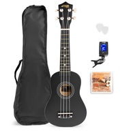 Ukulele MAX UKEY SOPRANO čierne + príslušenstvo Ukulele MAX UKEY SOPRANO čierne + príslušenstvo