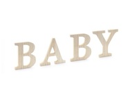 Drevený nápis BABY písmenká do detskej izby