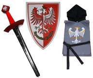 Set MEČOVÝ ŠTÍT TUNIKA veľký POĽSKÝ rytier Set MEČOVÝ ŠTÍT TUNIKA veľký POĽSKÝ rytier
