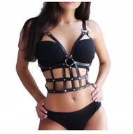 SEXY ČIERNY KOŽENÝ BDSM PORUČNÝ CHOKER SEXY ČIERNY KOŽENÝ BDSM PORUČNÝ CHOKER