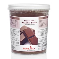 Plastová čokoláda - Saracino - tmavá 1 kg