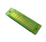 Detská ústna harmonika, zelený materiál