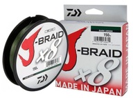Daiwa J-Braid X8 0,10mm 150m zelená